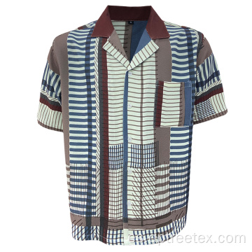 Diseño personalizado Camisa informal de bolsillo para hombres de verano para hombres